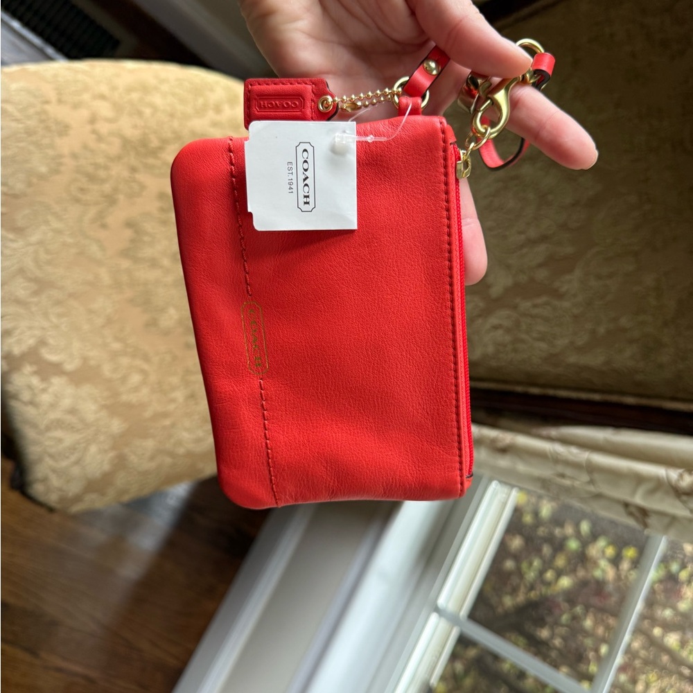 Coach Leather Clutch Wristlet